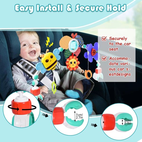 Hibility Baby Stroller Arch Toy Car Seat Toys Activity Mobile Musical Toys Ideal for Infant Boys Girls Sleep Baby Travel Toy For Discount